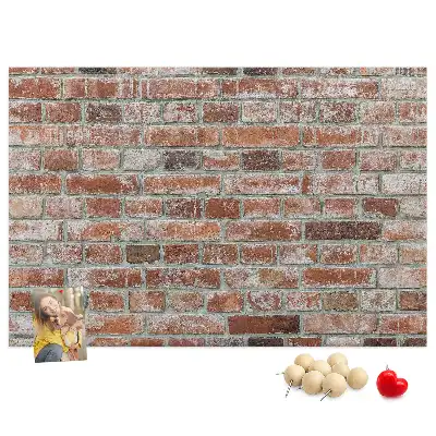 Nástěnka do dětského pokoje cihlová zeď