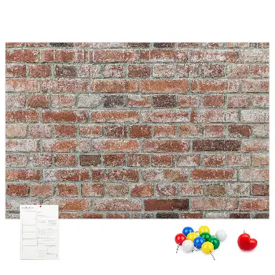 Nástěnka do dětského pokoje cihlová zeď