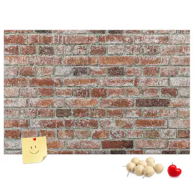 Nástěnka do dětského pokoje cihlová zeď