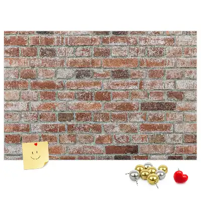Nástěnka do dětského pokoje cihlová zeď