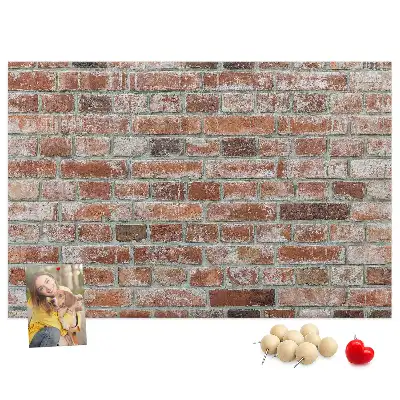 Nástěnka do dětského pokoje cihlová zeď