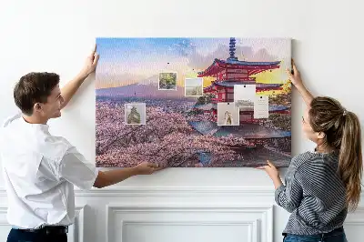 Korková nástěnka Japonské stavitelství