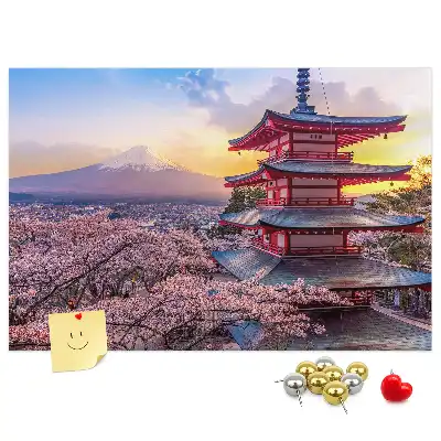 Korková nástěnka Japonské stavitelství