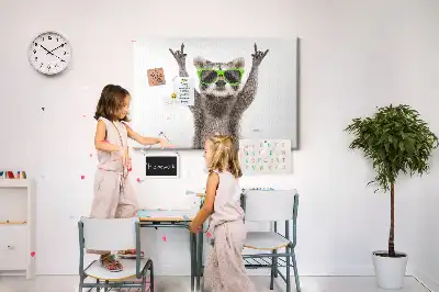 Nástěnka do dětského pokoje Mýval s brýlemi