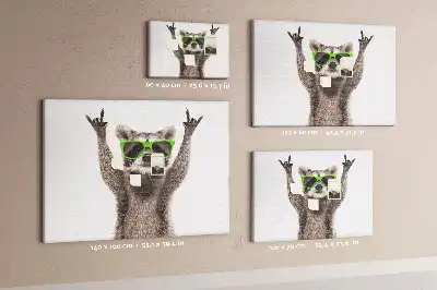 Nástěnka do dětského pokoje Mýval v brýlích