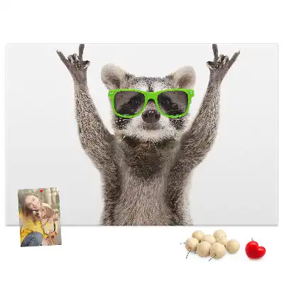 Nástěnka do dětského pokoje Mýval s brýlemi