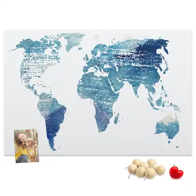 Nástěnka do dětského pokoje Mapa světa