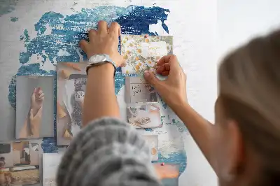 Nástěnka do dětského pokoje Mapa světa