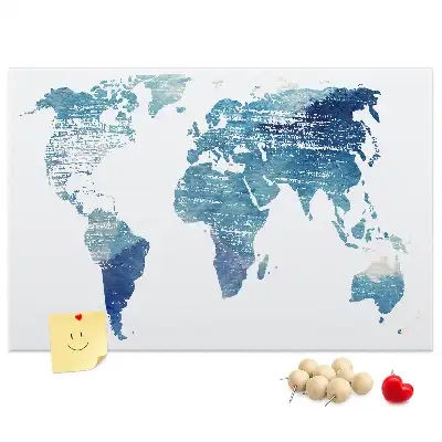 Nástěnka do dětského pokoje Mapa světa