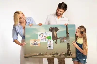 Korková nástěnka Slon na stromě