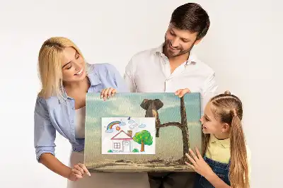 Korková nástěnka Slon na stromě