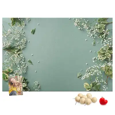 Nástěnka do dětského pokoje Jemné květiny