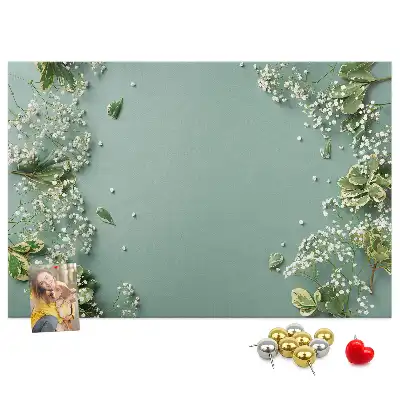 Nástěnka do dětského pokoje Jemné květiny