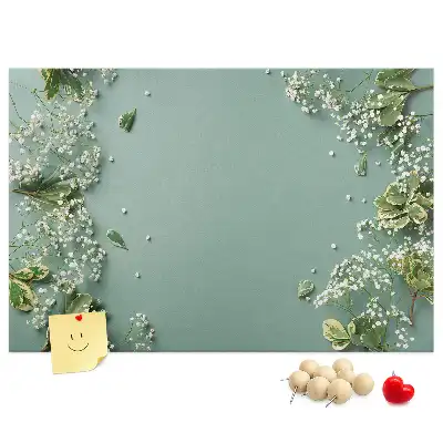Nástěnka do dětského pokoje Jemné květiny