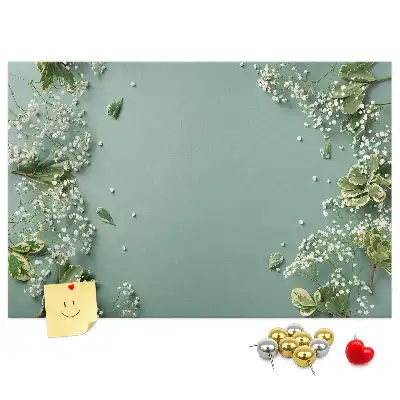 Nástěnka do dětského pokoje Jemné květiny