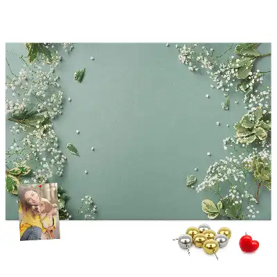 Nástěnka do dětského pokoje Jemné květiny