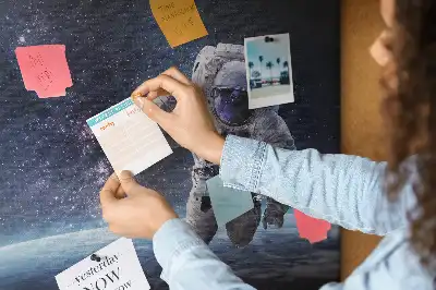 Nástěnka do dětského pokoje s motivem astronauta