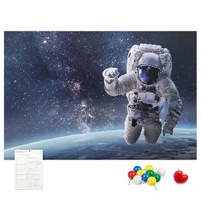 Nástěnka do dětského pokoje s motivem astronauta