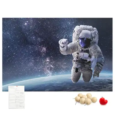 Nástěnka do dětského pokoje s motivem astronauta
