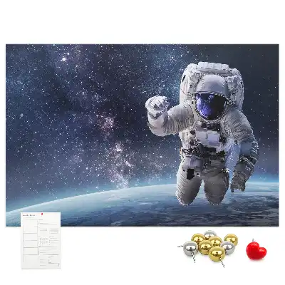 Nástěnka do dětského pokoje s motivem astronauta