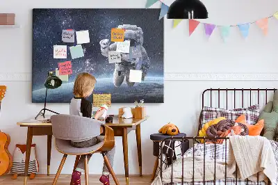 Nástěnka do dětského pokoje s motivem astronauta