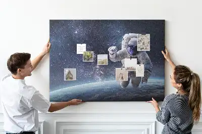 Nástěnka do dětského pokoje s motivem astronauta
