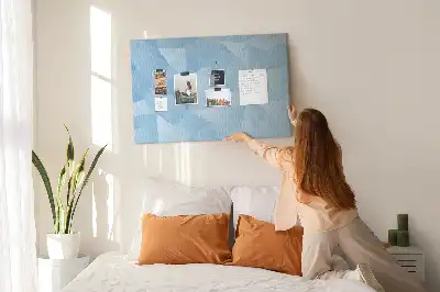 Nástěnka korková Abstraktní trojúhelníky