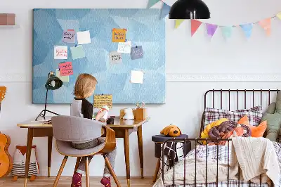 Nástěnka korková Abstraktní trojúhelníky