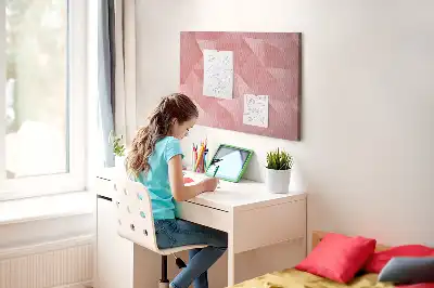 Nástěnka korková Abstraktní trojúhelníky