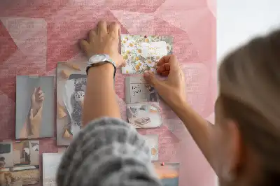 Nástěnka korková Abstraktní trojúhelníky
