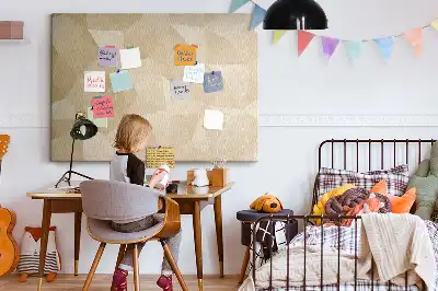 Nástěnka do dětského pokoje Abstraktní trojúhelníky