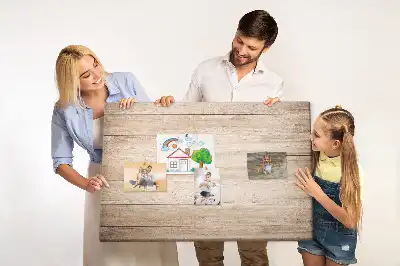 Korková nástěnka s motivem dřeva
