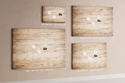Korková nástěnka s motivem dřeva