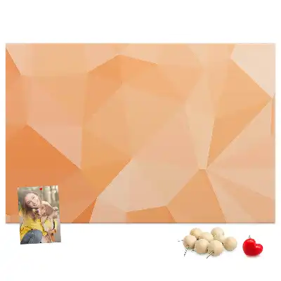 Nástěnka korková Abstraktní trojúhelníky