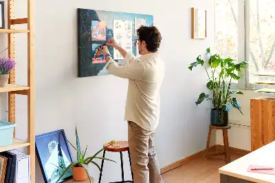 Korková tabule Lodě na jezeře