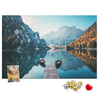 Korková nástěnka Loďky na jezeře