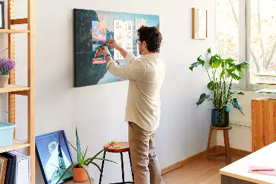 Korková nástěnka Loďky na jezeře