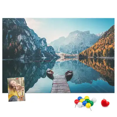 Korková nástěnka Loďky na jezeře