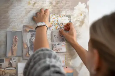 Korková tabule Malé bílé květy