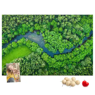 Nástěnka do dětského pokoje Řeka v lese