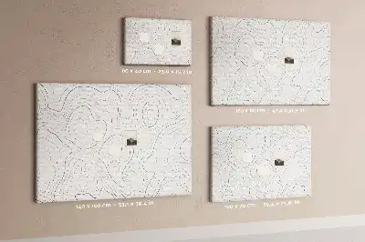 Nástěnka do dětského pokoje s motivem uměleckých inkoustových skvrn