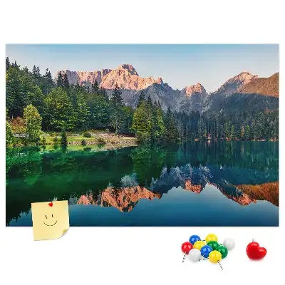 Korková nástěnka Krajina jezera