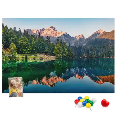 Nástěnka korková Jezerní krajina