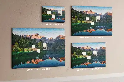 Korková nástěnka Krajina jezera