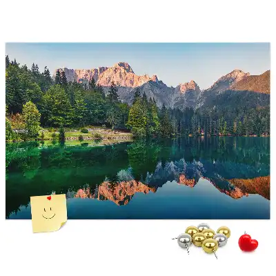 Korková nástěnka Krajina jezera