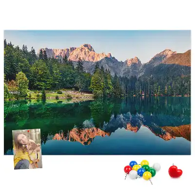Korková nástěnka Krajina jezera