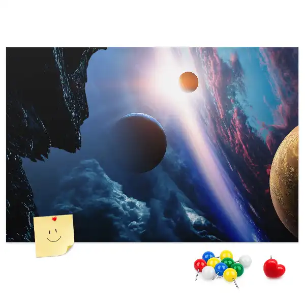 Nástěnka do dětského pokoje Velká galaxie