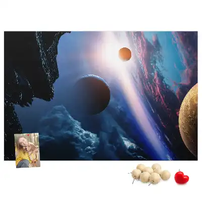 Nástěnka do dětského pokoje Velká galaxie