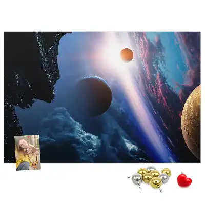 Nástěnka do dětského pokoje Velká galaxie