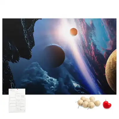 Nástěnka do dětského pokoje Velká galaxie
